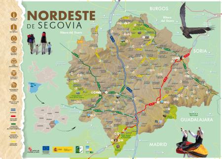 Imagen Mapa Comarcal Nordeste de Segovia