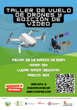 Imagen TALLER DE VUELO DE DRONES Y EDICIÓN DE VÍDEO