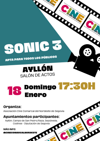 Imagen CINE COMARCAL; SONIC 3