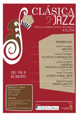 Imagen CLÁSICA Y JAZZ. FESTIVAL INTERNACIONAL DE MÚSICA DE AYLLÓN