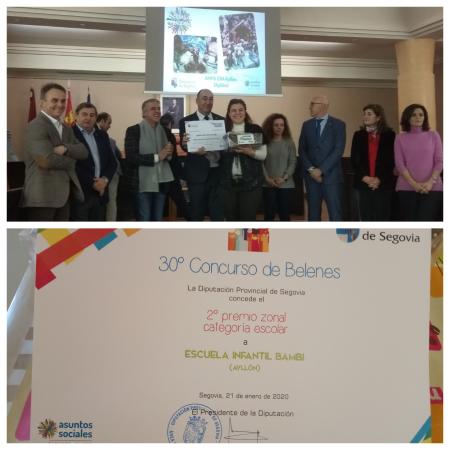 Imagen Los Belenes del AMPA y de la Escuela Infantil BAMBI premiados tras su participación en el Concurso de Belenes 2019