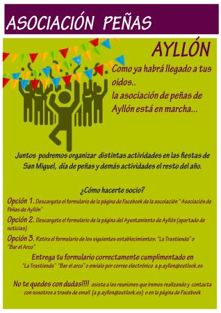 Imagen La Asociación de Peñas de Ayllón ya está en marcha ¡Hazte socio!