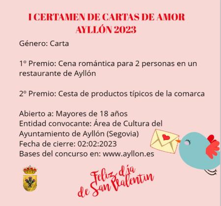 Imagen I CERTAMEN DE CARTAS DE AMOR AYLLÓN 2023